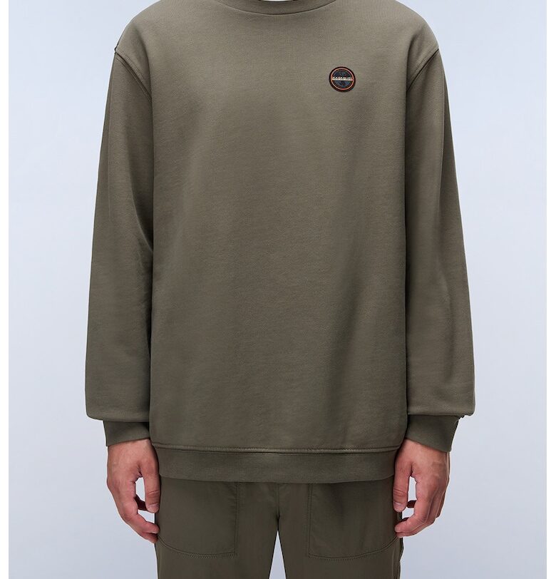 Памучен суитшърт с овално деколте Napapijri