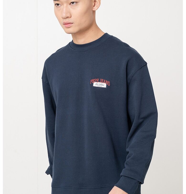 Памучен суитшърт с овално деколте Pepe Jeans London