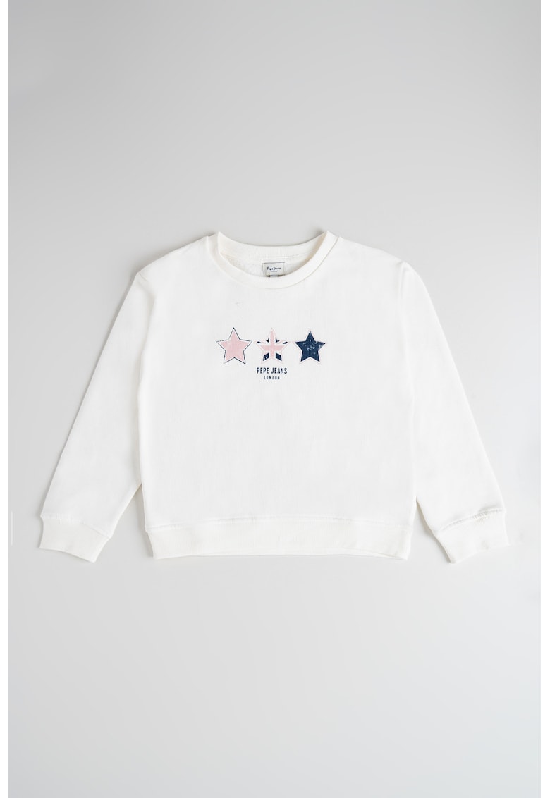 Памучен суитшърт с шарка на звезди Pepe Jeans London
