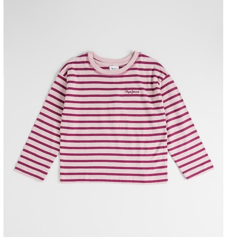 Памучна блуза на райе с дълги ръкави Pepe Jeans London