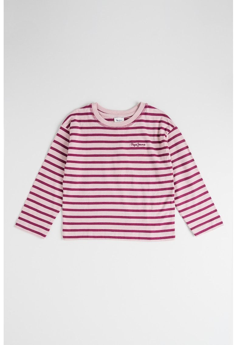 Памучна блуза на райе с дълги ръкави Pepe Jeans London