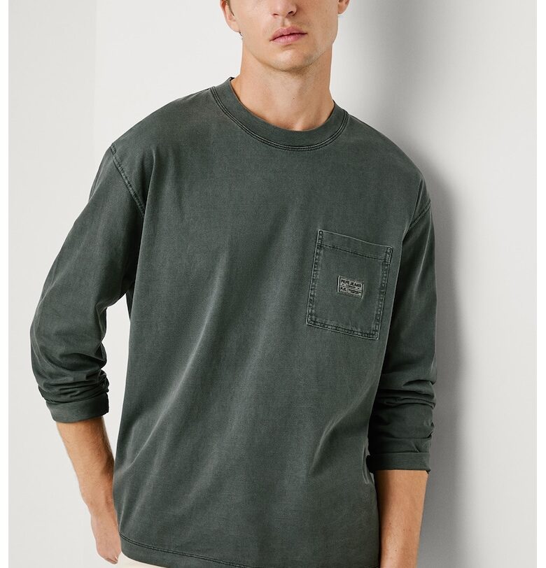 Памучна блуза с джоб на гърдите Pepe Jeans London