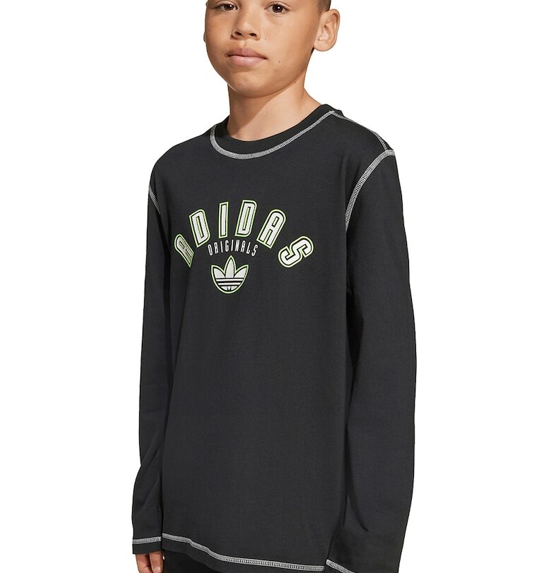 Памучна блуза с контрастни шевове adidas Originals