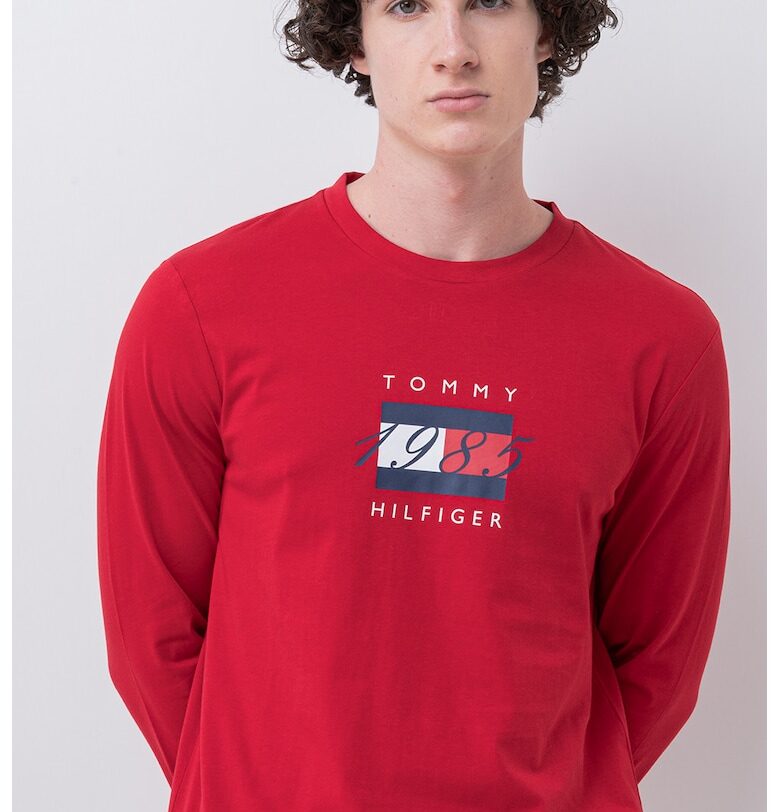 Памучна блуза с лого Tommy Hilfiger