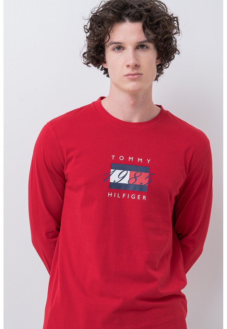 Памучна блуза с лого Tommy Hilfiger