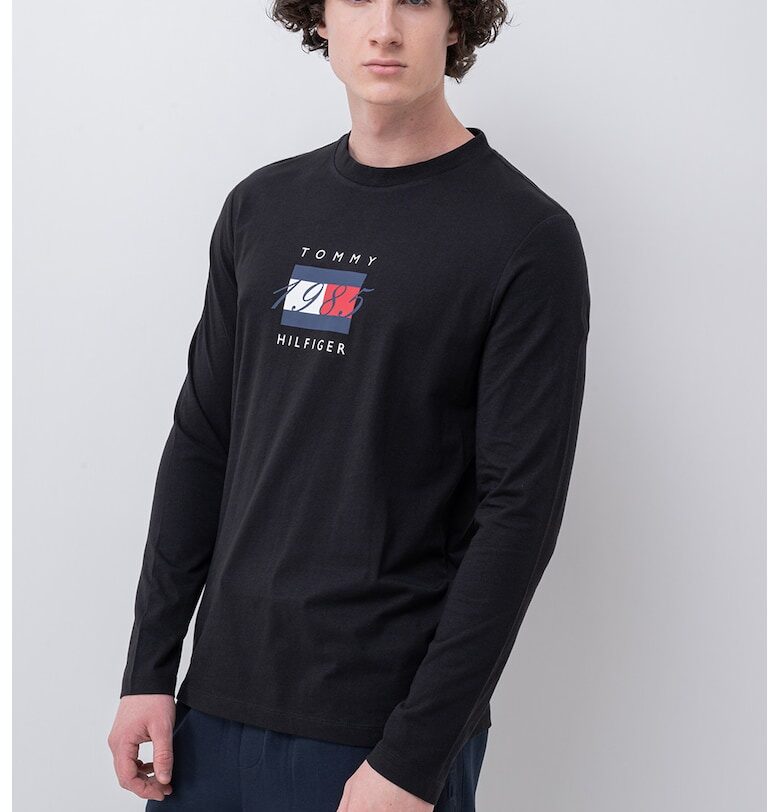 Памучна блуза с лого Tommy Hilfiger