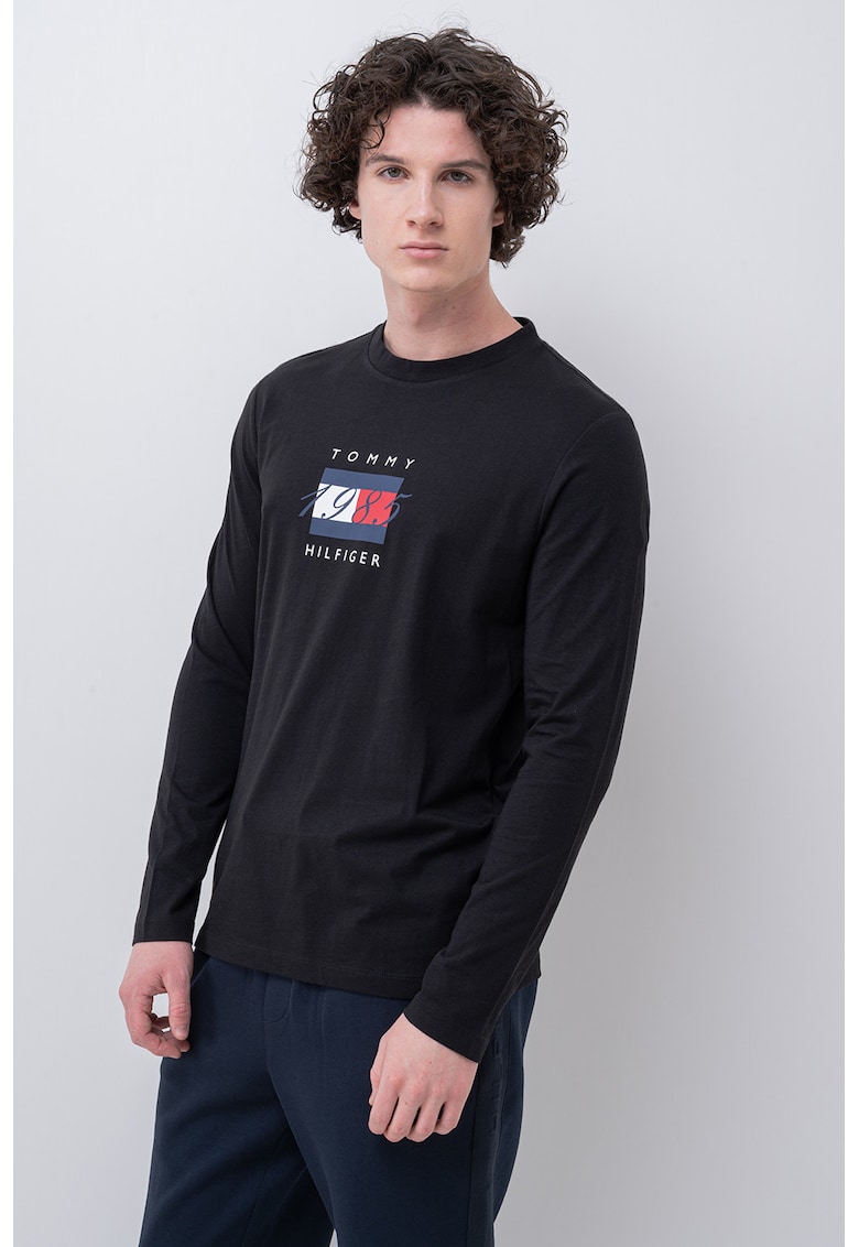 Памучна блуза с лого Tommy Hilfiger