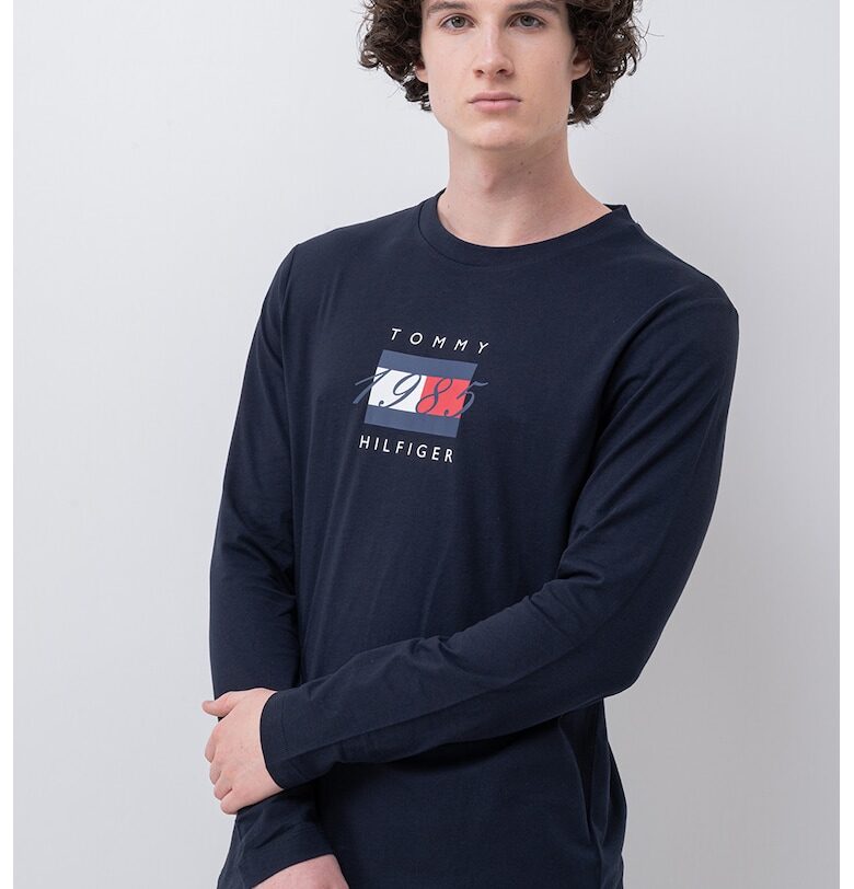 Памучна блуза с лого Tommy Hilfiger