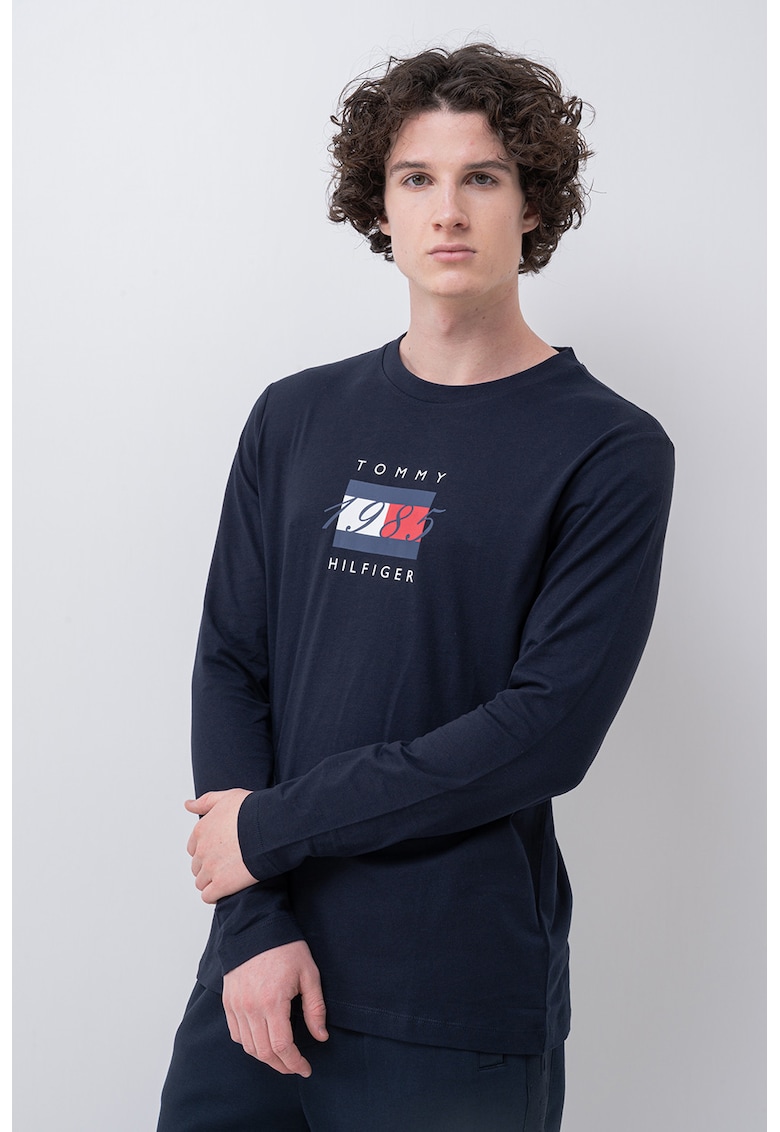 Памучна блуза с лого Tommy Hilfiger