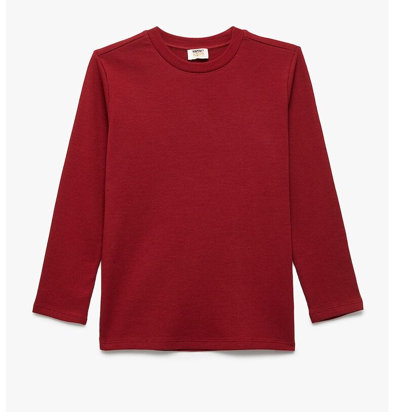 Памучна блуза с овално деколте KOTON