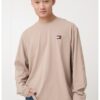 Памучна блуза с овално деколте Tommy Jeans