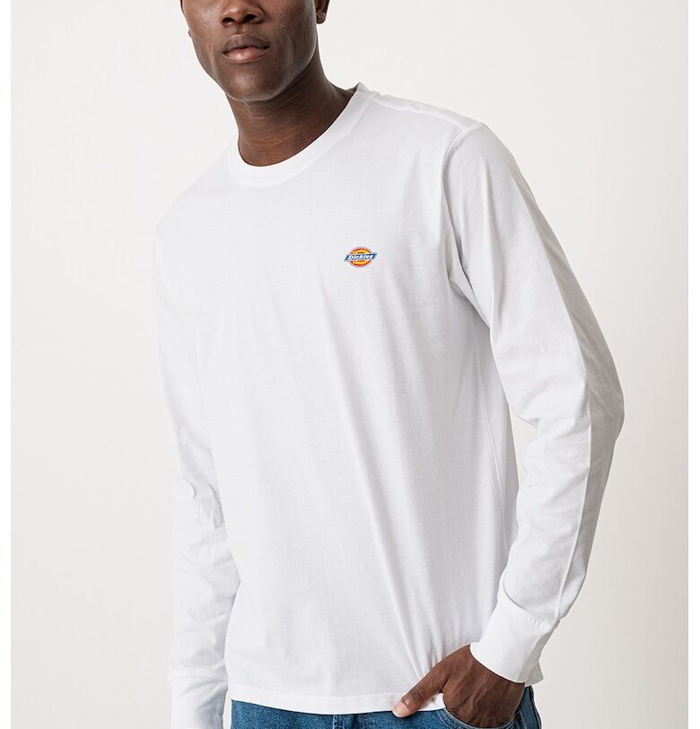 Памучна блуза с овално деколте и малко лого Dickies