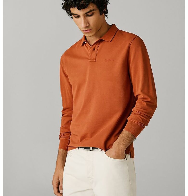 Памучна блуза с яка Pepe Jeans London