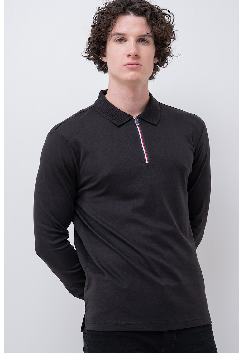 Памучна блуза с яка Tommy Hilfiger