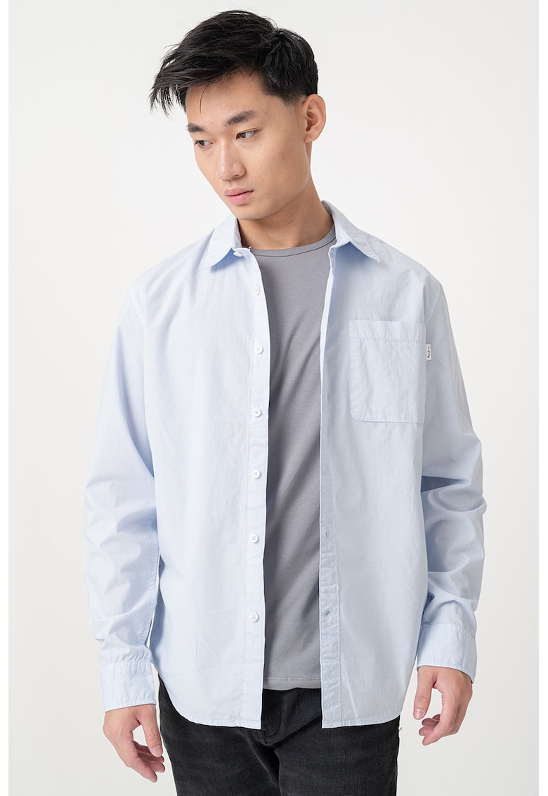 Памучна риза Creed с джоб Pepe Jeans London