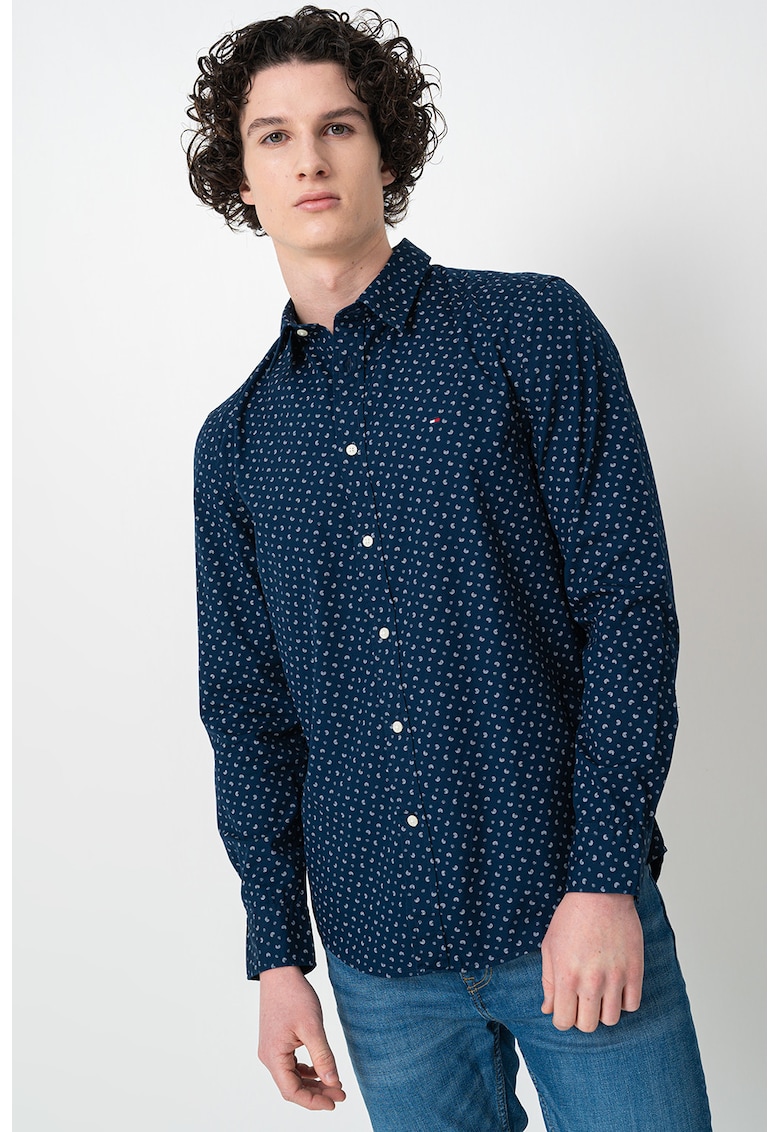 Памучна риза на точки Tommy Hilfiger