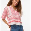 Памучна риза с десен Vero Moda