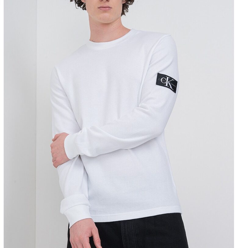 Памучна слим блуза CALVIN KLEIN JEANS