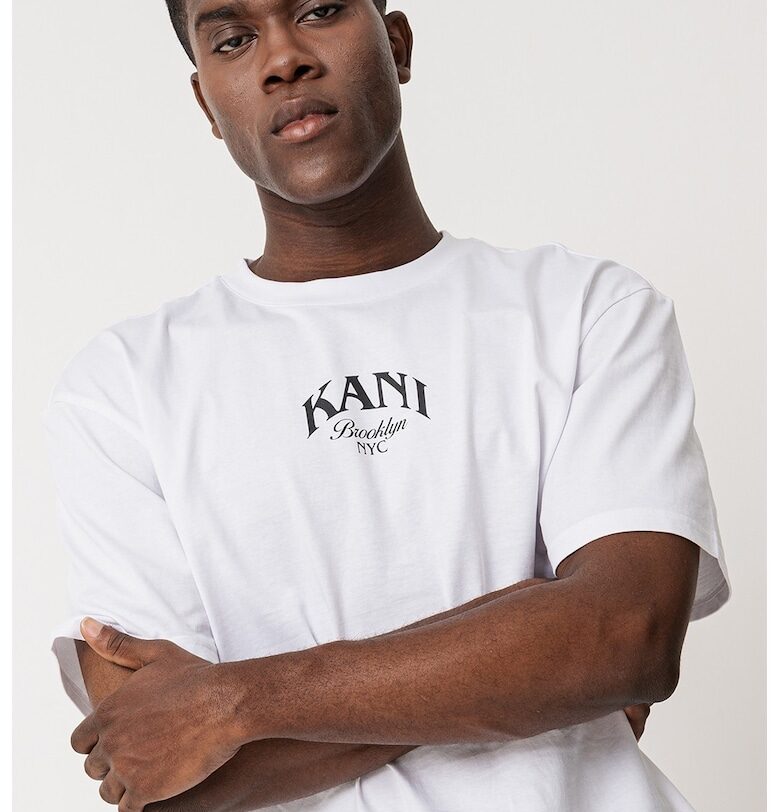 Памучна тениска Kani Dice с лого и фигурален принт Karl Kani