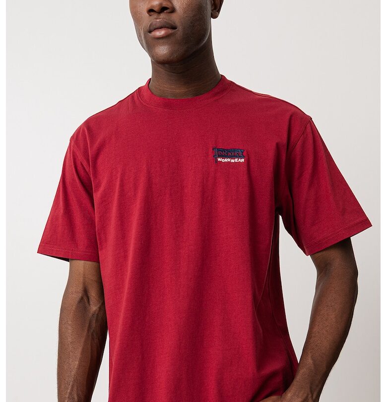 Памучна тениска с бродирано лого Dickies