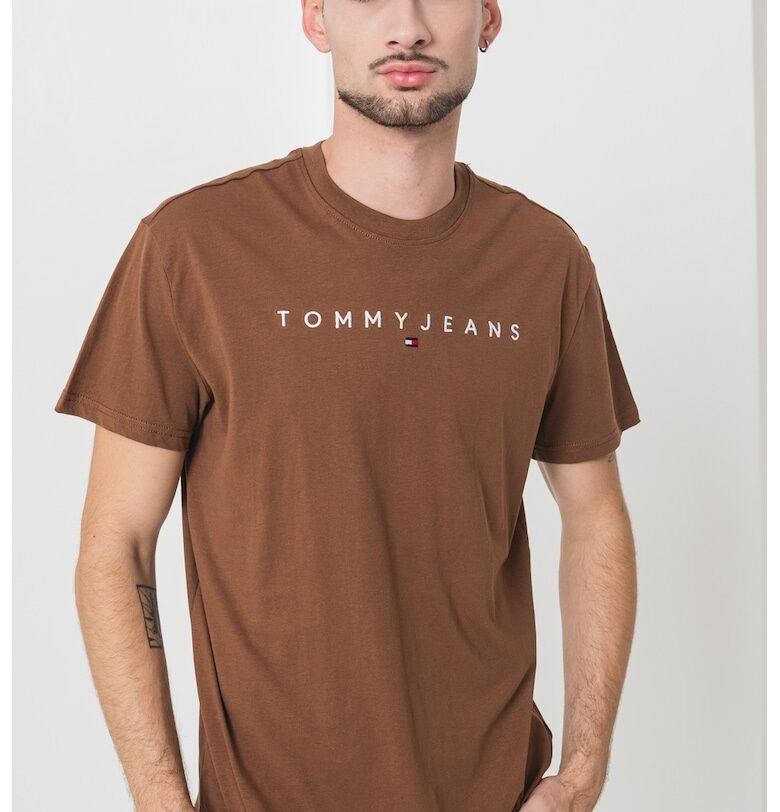 Памучна тениска с бродирано лого Tommy Jeans