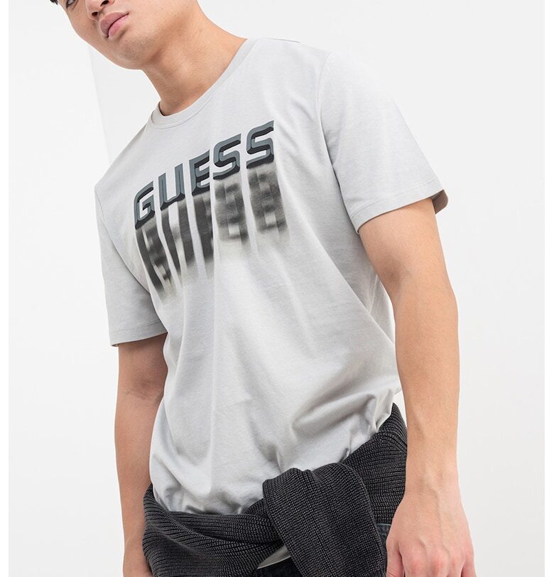 Памучна тениска с лого GUESS