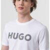Памучна тениска с лого HUGO