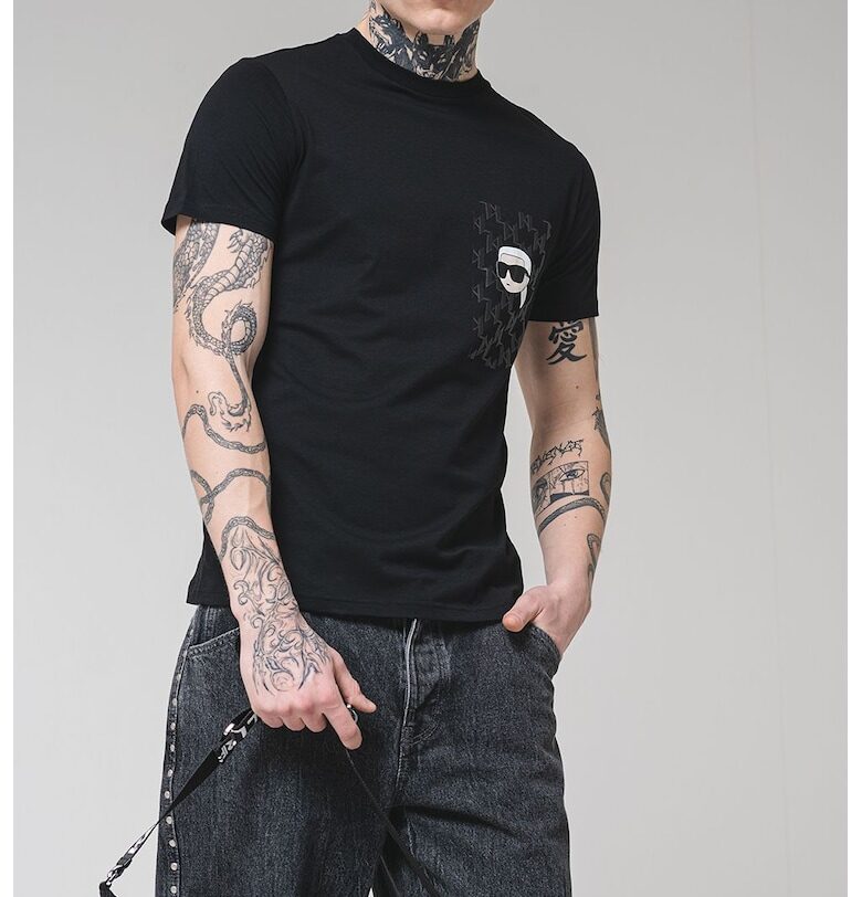 Памучна тениска с лого Karl Lagerfeld