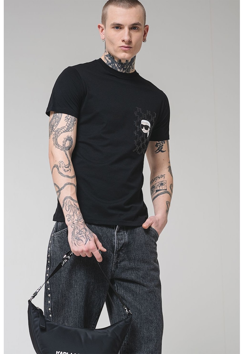 Памучна тениска с лого Karl Lagerfeld