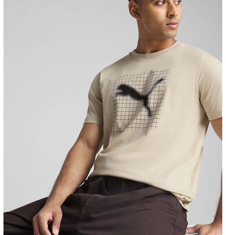 Памучна тениска с лого Puma