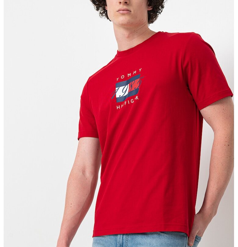 Памучна тениска с лого Tommy Hilfiger