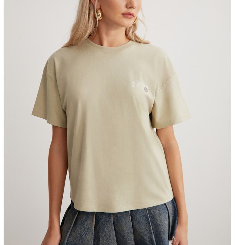 Памучна тениска с овално деколте GRIMELANGE