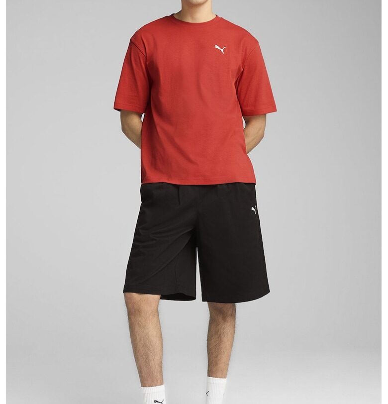 Памучна тениска с овално деколте Puma