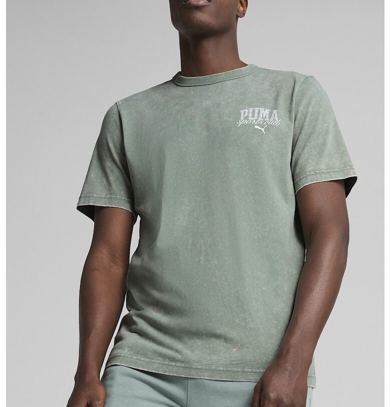 Памучна тениска с овално деколте Puma