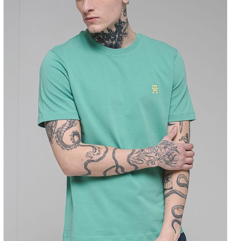 Памучна тениска с овално деколте Tommy Hilfiger