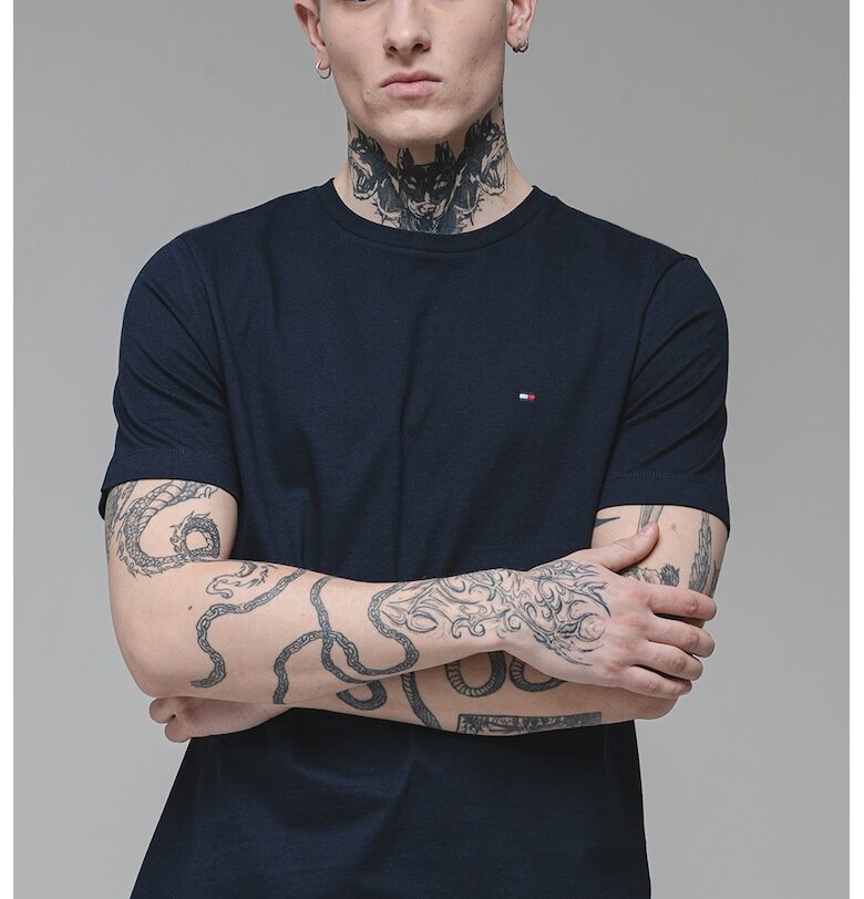 Памучна тениска с овално деколте Tommy Hilfiger