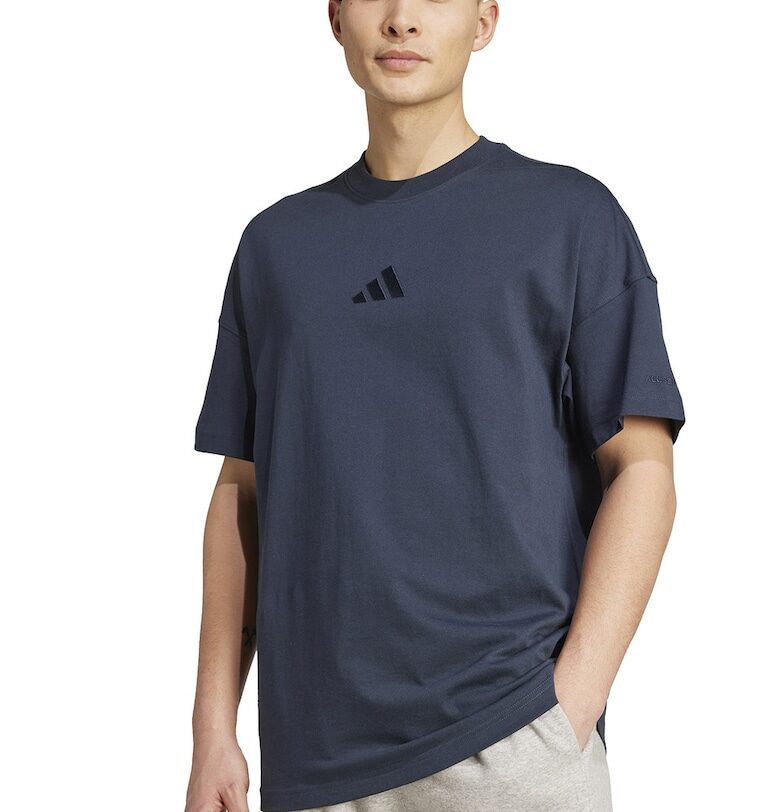 Памучна тениска с овално деколте adidas Sportswear