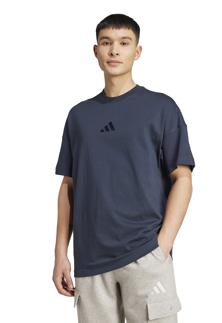 Памучна тениска с овално деколте adidas Sportswear