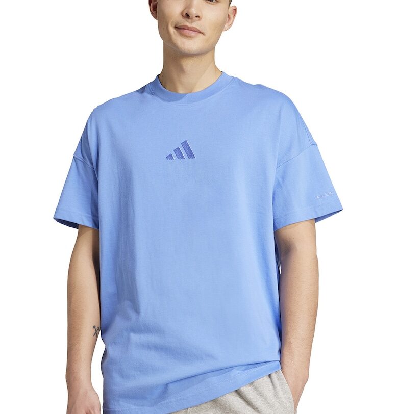 Памучна тениска с овално деколте adidas Sportswear