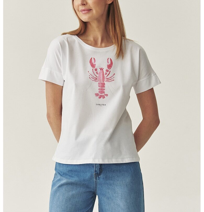 Памучна тениска с принт Tatuum