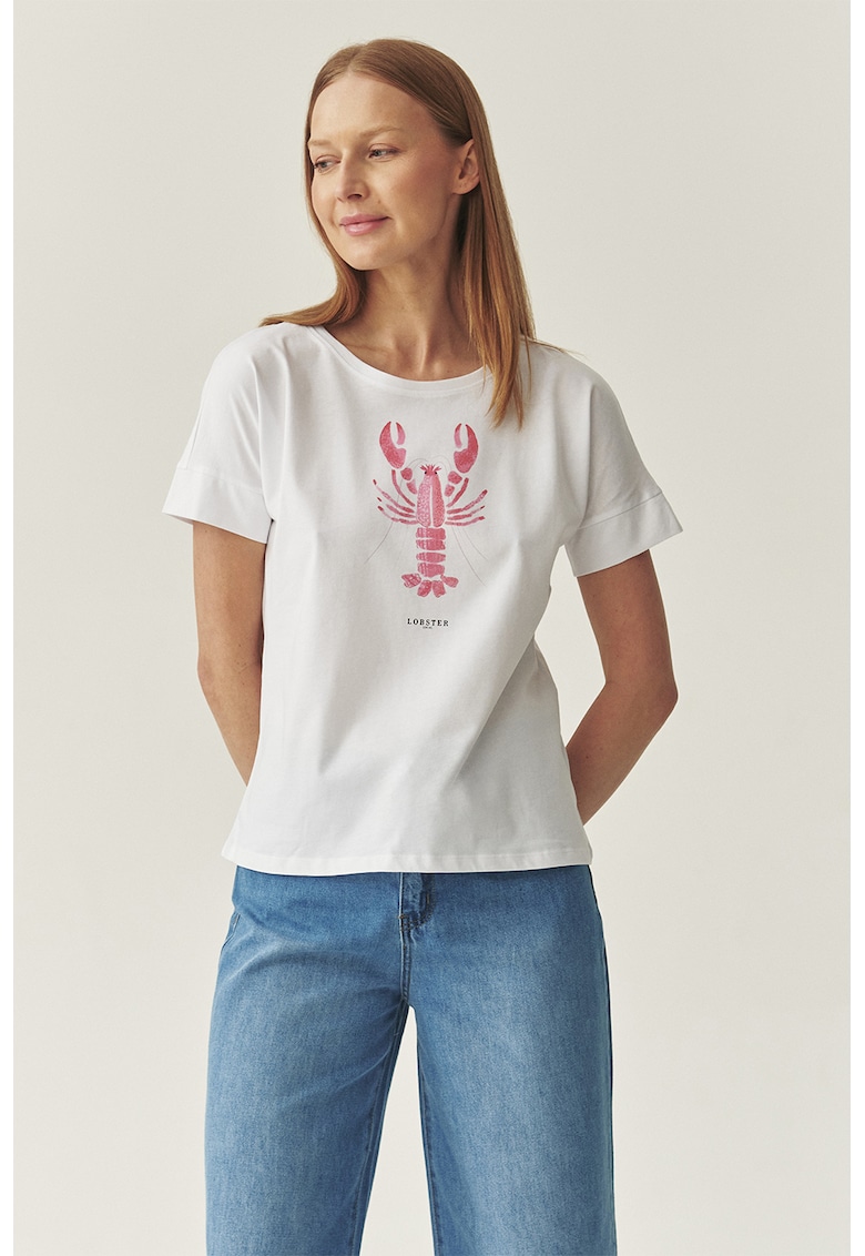 Памучна тениска с принт Tatuum