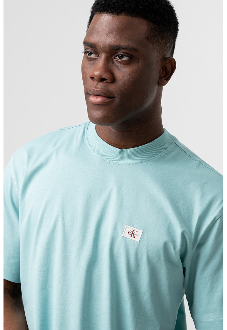 Памучна тениска със свободна кройка CALVIN KLEIN JEANS