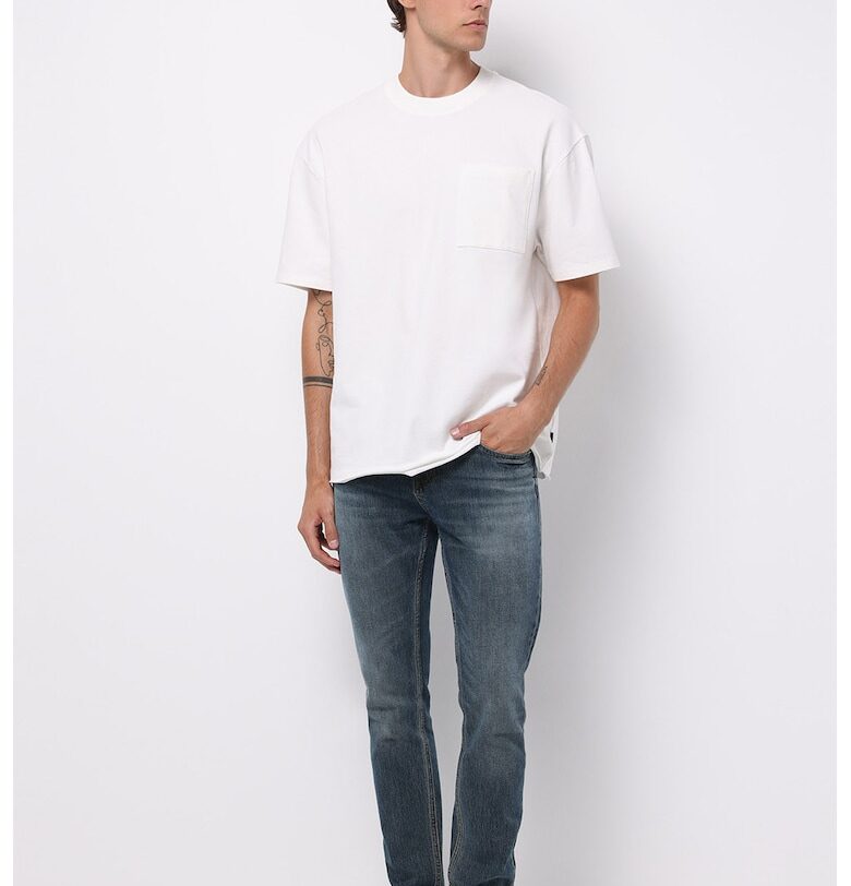 Памучни слим дънки със средна талия COLINS