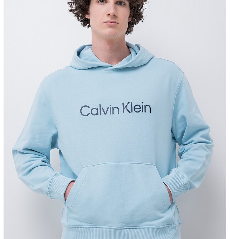 Памучно худи с джоб кенгуру CALVIN KLEIN