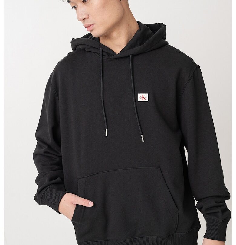 Памучно худи с джоб кенгуру CALVIN KLEIN JEANS