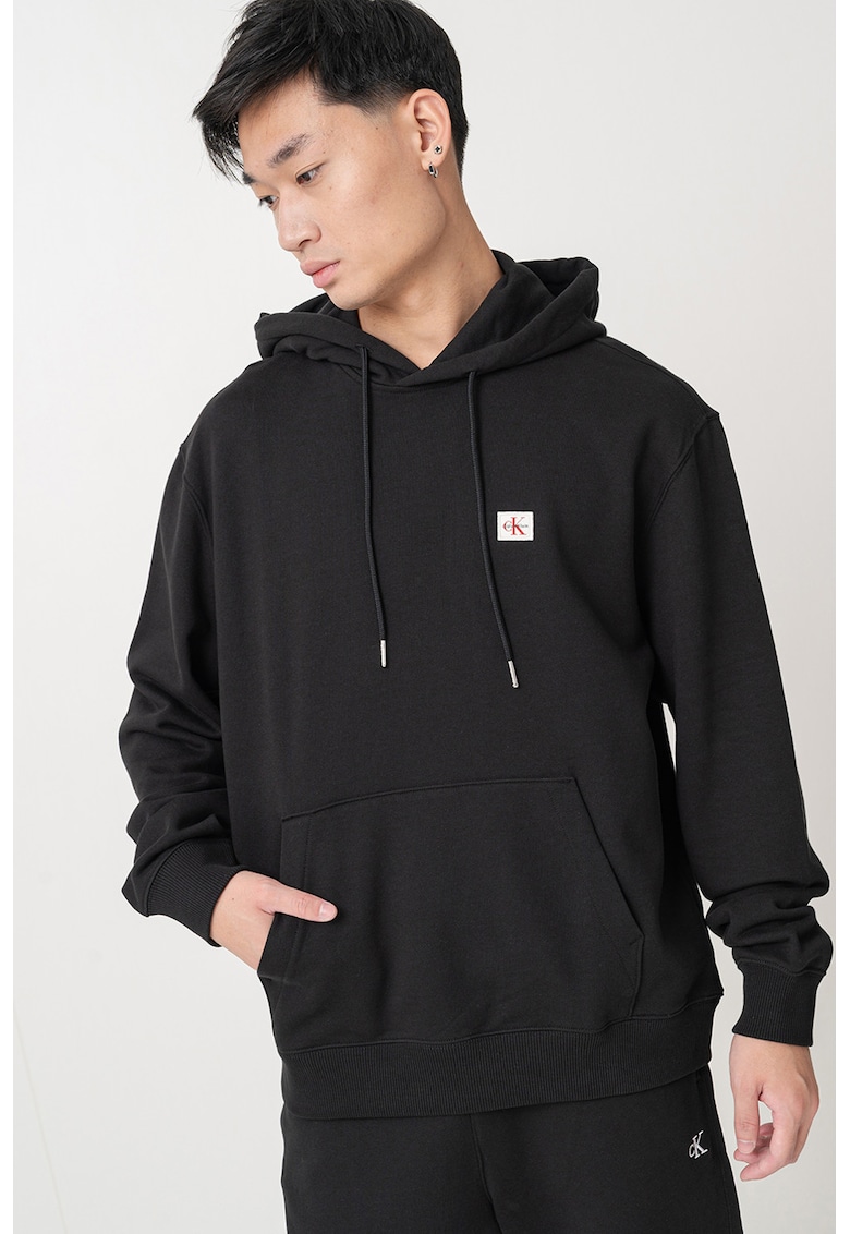Памучно худи с джоб кенгуру CALVIN KLEIN JEANS
