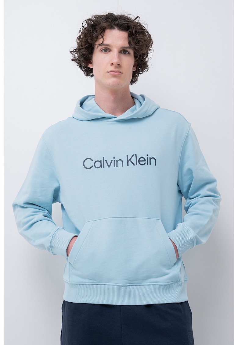 Памучно худи с джоб кенгуру CALVIN KLEIN