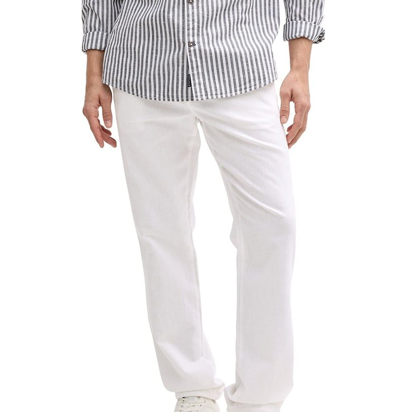 Панталон с лен и връзка Tom Tailor