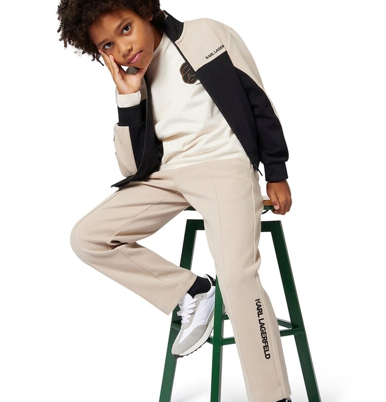 Панталон с памук KARL LAGERFELD KIDS