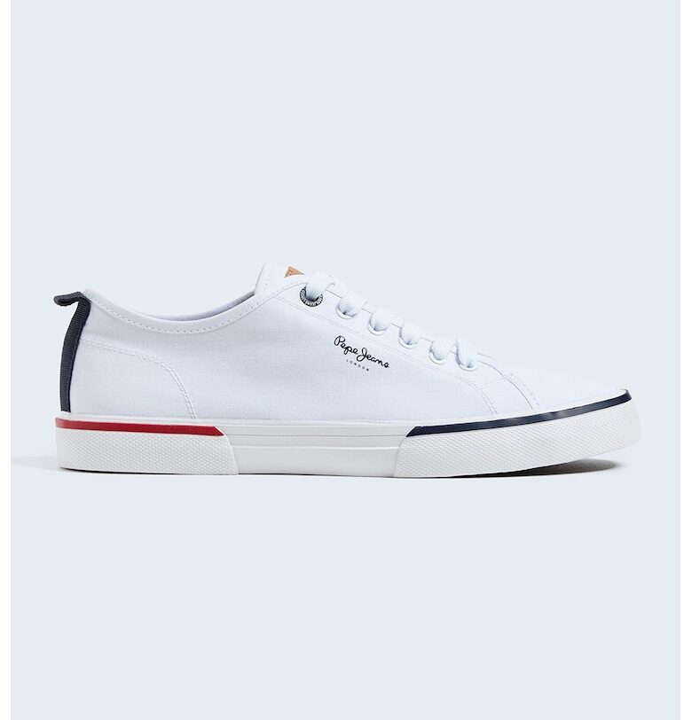 Платнени кецове с лого Pepe Jeans London